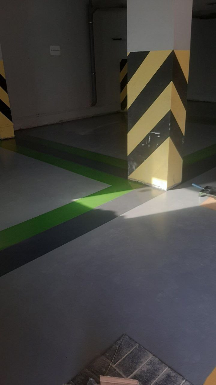 Tiefgarage Markierung